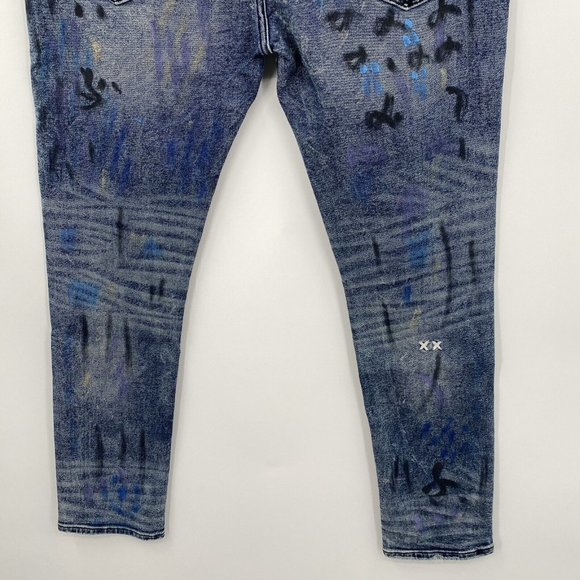 Cult Of Individuality Men's 38 Punk‎ Super Skinny Stretch Destroyed Denim Jeans - Picture 5 of 9